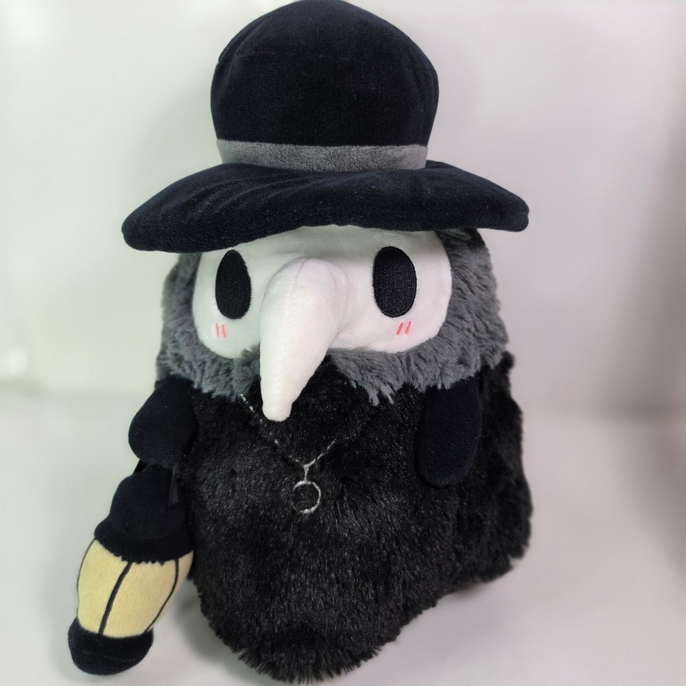 Squishable Mini Plague Doctor Plush 11" Glow In The Dark Lantern Black Goth